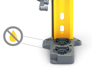 Komplekti kuuluvad pimekorgid tagavad täiendava turvalisuse.