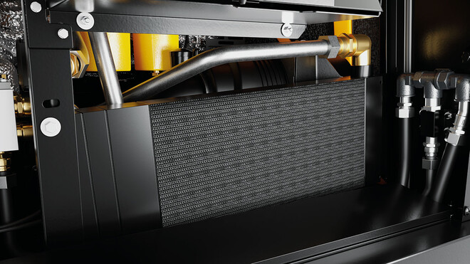 Sisseehitatud suruõhu järeljahuti kompressoris M59.