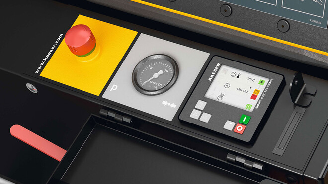 Kompressori MOBILAIR intuitiivne käsitsemine juhtseadmega SIGMA CONTROL SMART.