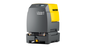 Sisseehitatud suruõhumahutite ja jahutuskuivatiga i.Comp 9 Tower T võimsusega kuni 570 l/min.