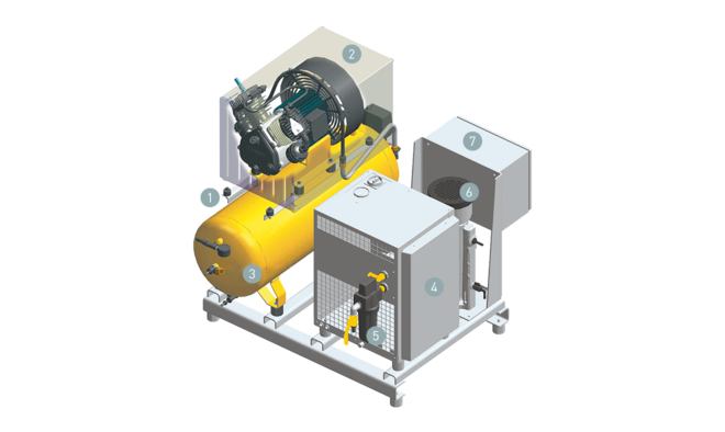 Otseülekandega kolbkompressor